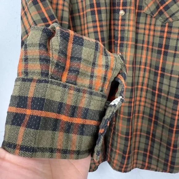 Levis Plaid L/S Button Down Shirt Mens Large Preppy College Casual Fall Levi's - Picture 5 of 9